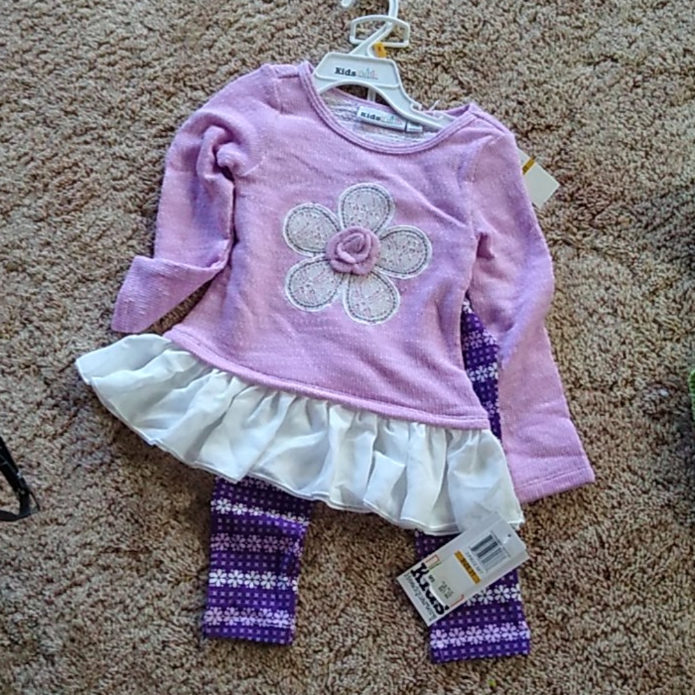 3t girls flower outfit